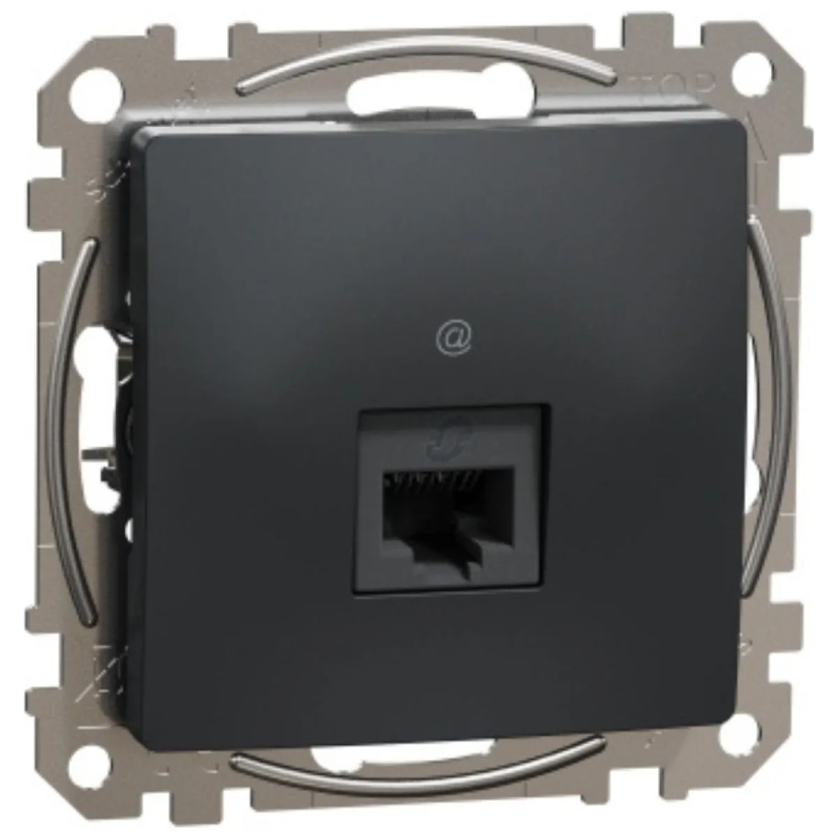 Priza date RJ45 UTP cat 5E gri antracit Sedna Design