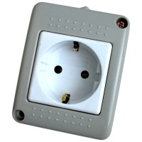 Priza Modulara Simpla 16A Fara Capac, IP20, Montaj Aparent - detaliu