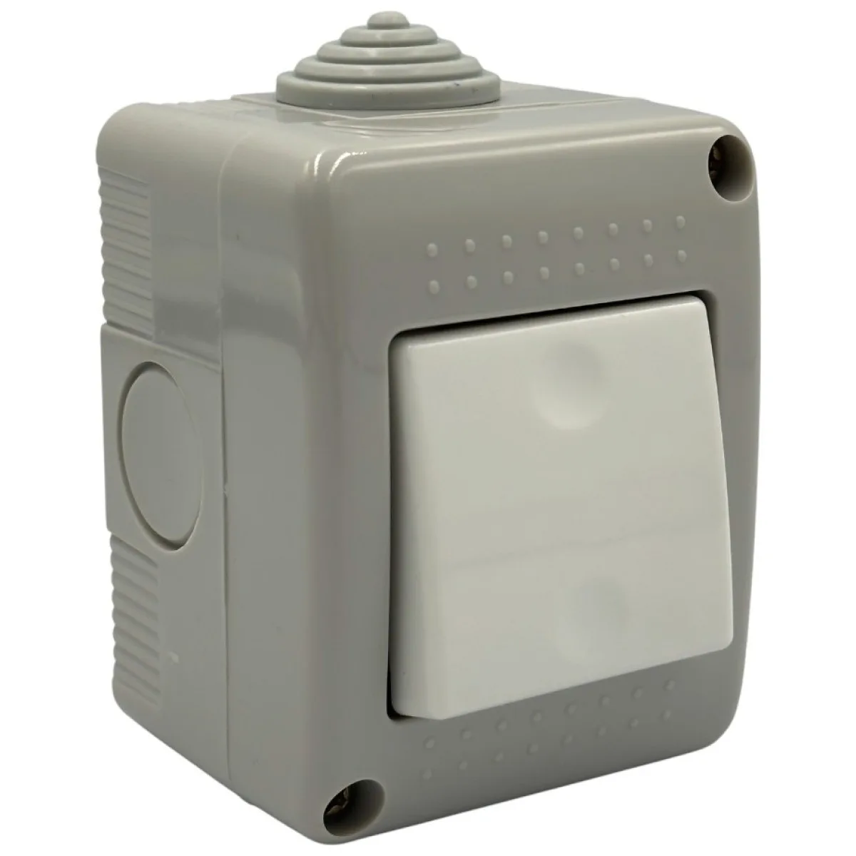 Intrerupator Modular Simplu fara Capac 10A 250V IP20, Montaj Aparent