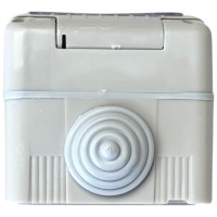 Priza Modulara Simpla cu Capac Antigron 16A IP55, Montaj Aparent - ambalaj