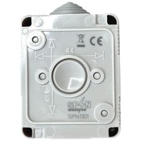 Priza Modulara Simpla cu Capac Antigron 16A IP55, Montaj Aparent - imagine 5