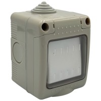 Intrerupator Simplu cu Capac IP55, 250V/10A, Montaj Aparent