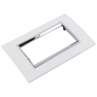 Rama Ornament GLO 4 Module, Plastic Ignifug Alb - vedere laterala