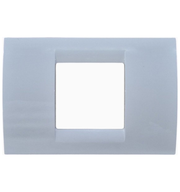 Rama ornament NOVA 2 module, plastic ignifug alb pentru aparataj modular