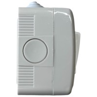 Intrerupator Dublu Modular Fara Capac AG IP20, 10A 250V, Alb - imagine 5
