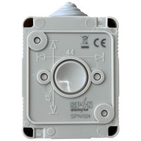 Intrerupator Dublu Modular Fara Capac AG IP20, 10A 250V, Alb - imagine 7