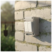 Intrerupator Dublu Modular Fara Capac AG IP20, 10A 250V, Alb - imagine 8