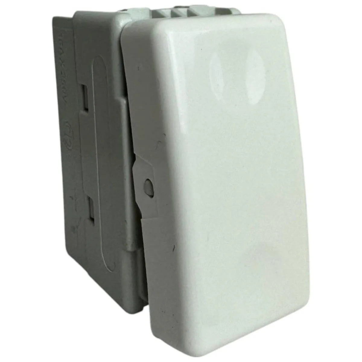 Intrerupator modular cap scara 1 modul, alb, 10A - comutator