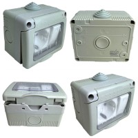 Intrerupator cu priza si capac IP55, montaj aparent, 250V 16A/10A - imagine 5