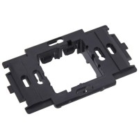 MOD Rama Suport 2 Module, Plastic Ignifug, Montaj pe Doza - vedere laterala