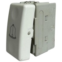 Intrerupator modular tip sonerie cu revenire, alb, 1 modul - vedere laterala