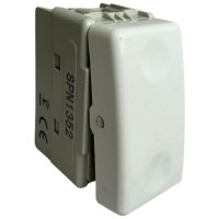 Intrerupator modular cap cruce 10A, alb - 1 modul, control multipunct