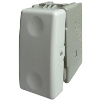 Intrerupator modular cap cruce 10A, alb - 1 modul, control multipunct - vedere laterala