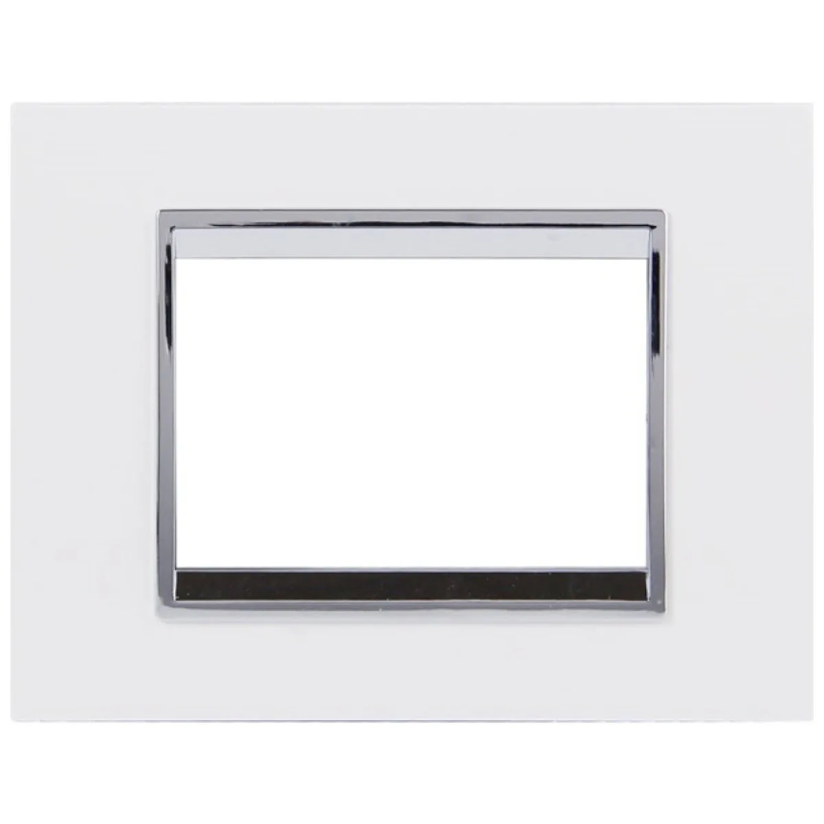 Rama ornament GLO 3 module, alba, plastic ignifug