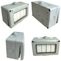 Intrerupator Cvadruplu cu Capac IP55, Aparent, 250V 10A - imagine 5