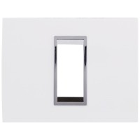 Rama ornament modulara 1 modul, plastic ignifug alb