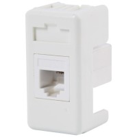 Priza date UTP cat5E RJ45, modulara, alba, 1 modul - SPIN MOD