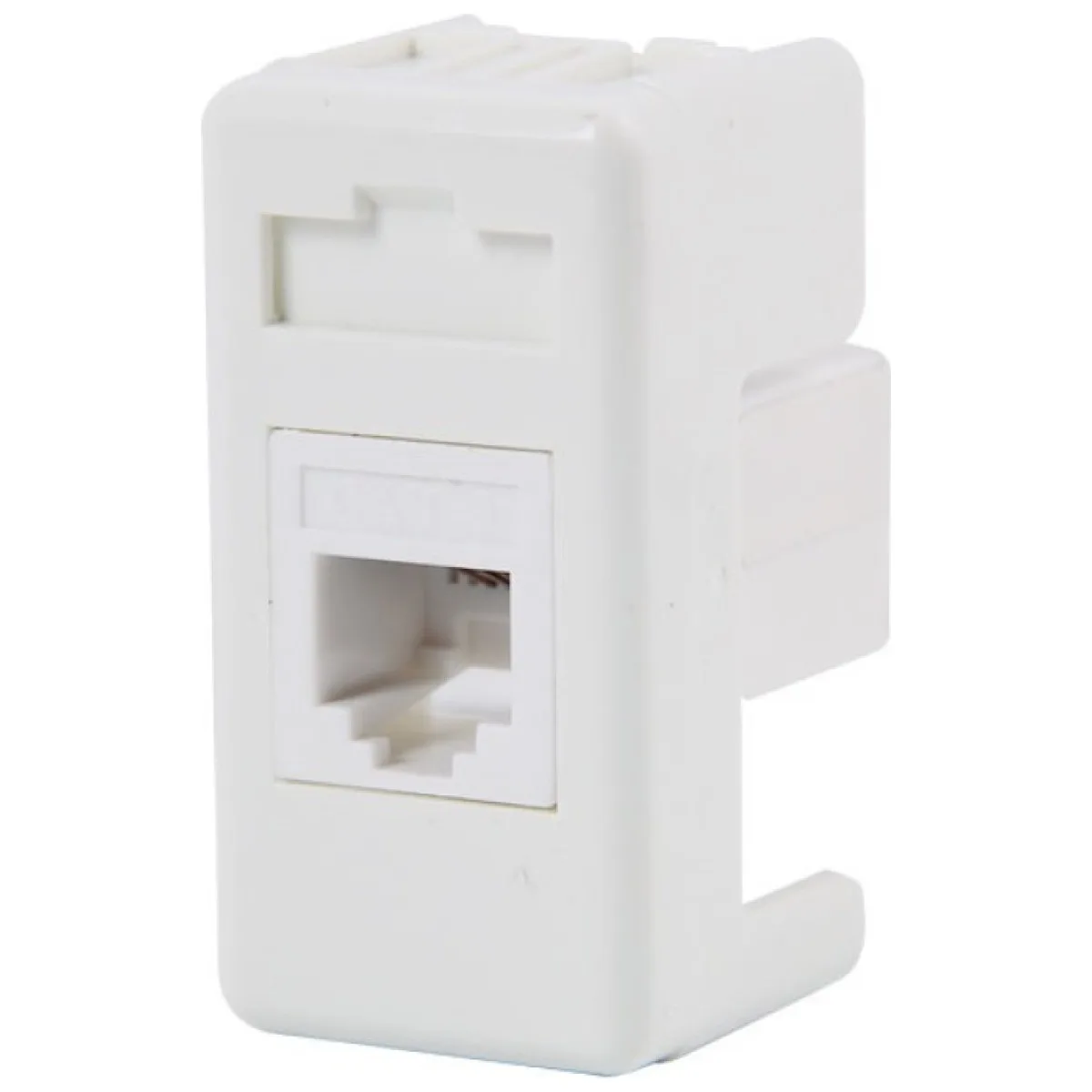 Priza date UTP cat5E RJ45, modulara, alba, 1 modul - SPIN MOD