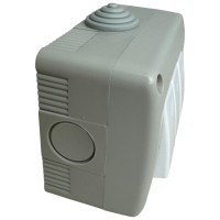 Intrerupator Triplu Modular AG 10A 250V IP20, Montaj Aparent, Alb - ambalaj