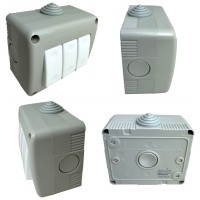 Intrerupator Triplu Modular AG 10A 250V IP20, Montaj Aparent, Alb - imagine 8