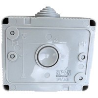 Intrerupator triplu aparent IP55 Antigron 250V 10A, plastic ignifug - imagine 5