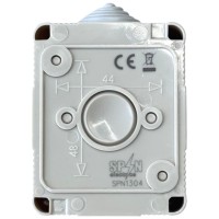 Intrerupator dublu etans IP55 250V 10A, montaj aparent Antigron - imagine 5