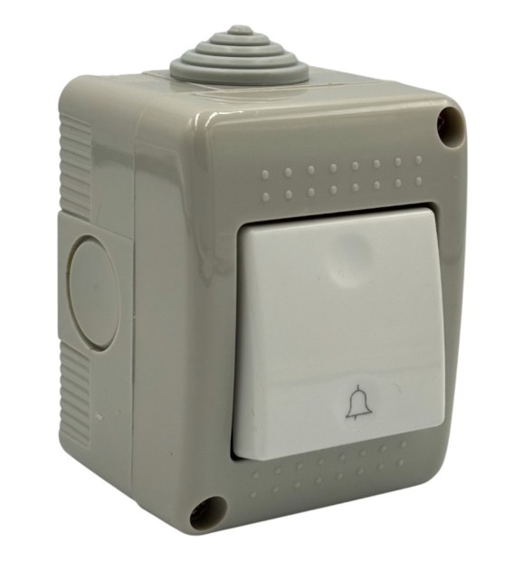 Intrerupator Sonerie Modular Fara Capac 10A 250V IP20, Montaj Aparent