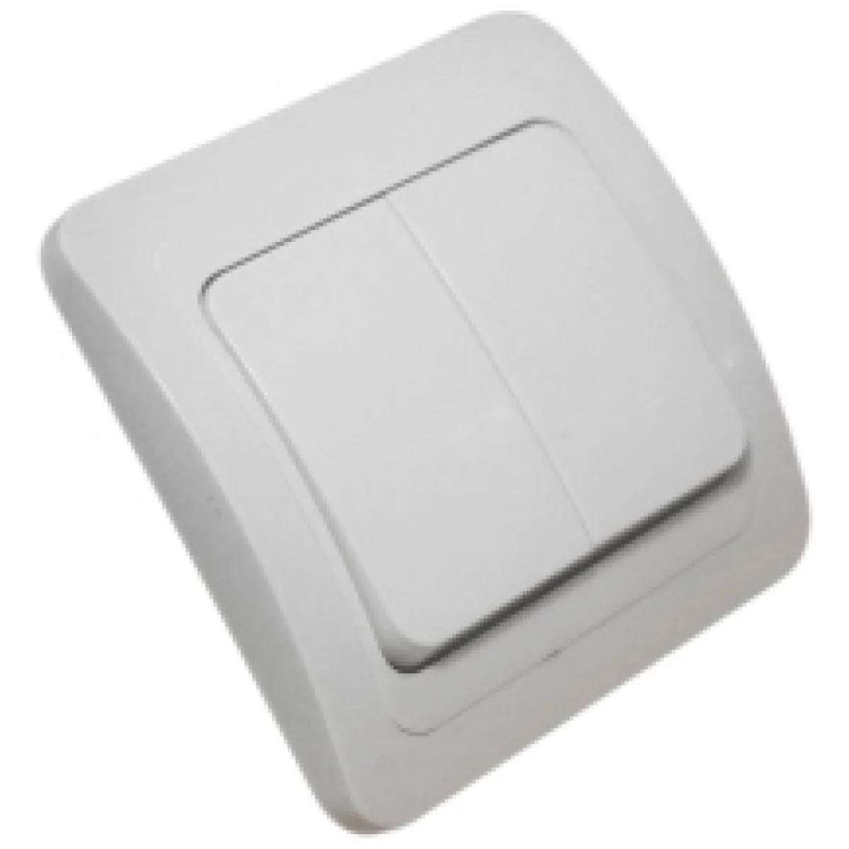 Intrerupator Dublu Incastrat, Contact Argint, IP20, 250V/10A