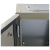 Dulap Metalic IP65 300x250x150 mm cu Contrapanou si Cheie, Gri - detaliu