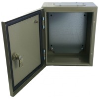Dulap Metalic IP65 400x300x150 mm cu Contrapanou si Cheita, Montaj Aparent - vedere laterala