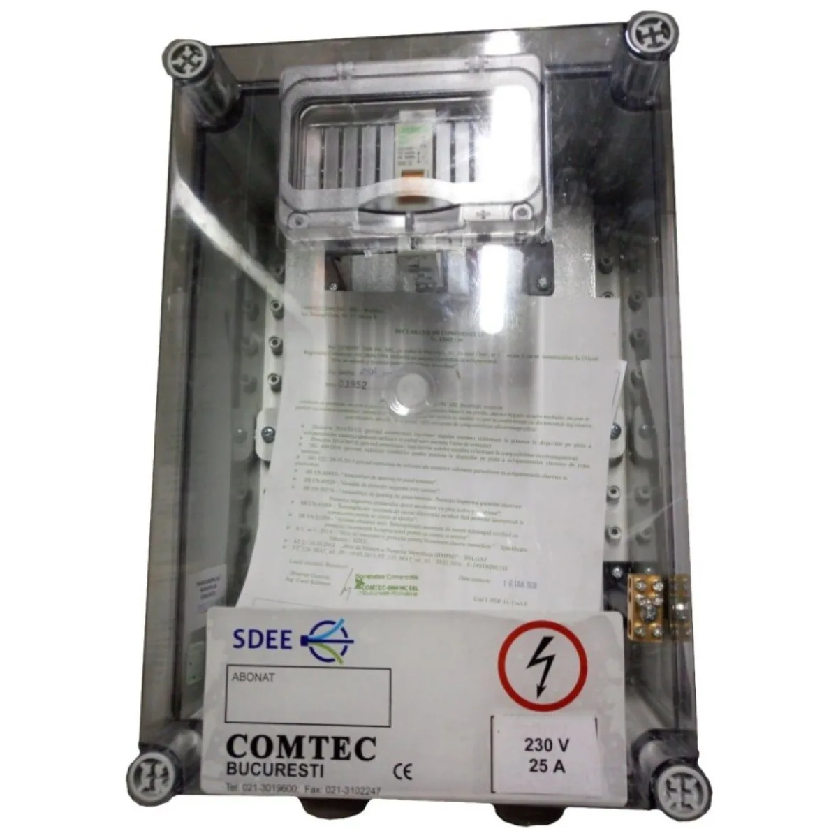 Bloc de masura si protectie BMPM 25A monopolar, monofazat 230V