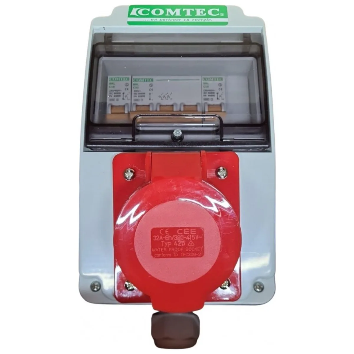 Tablou de Santier Echipat 6 Module IP66, Priza 32A + 2 Prize Schuko