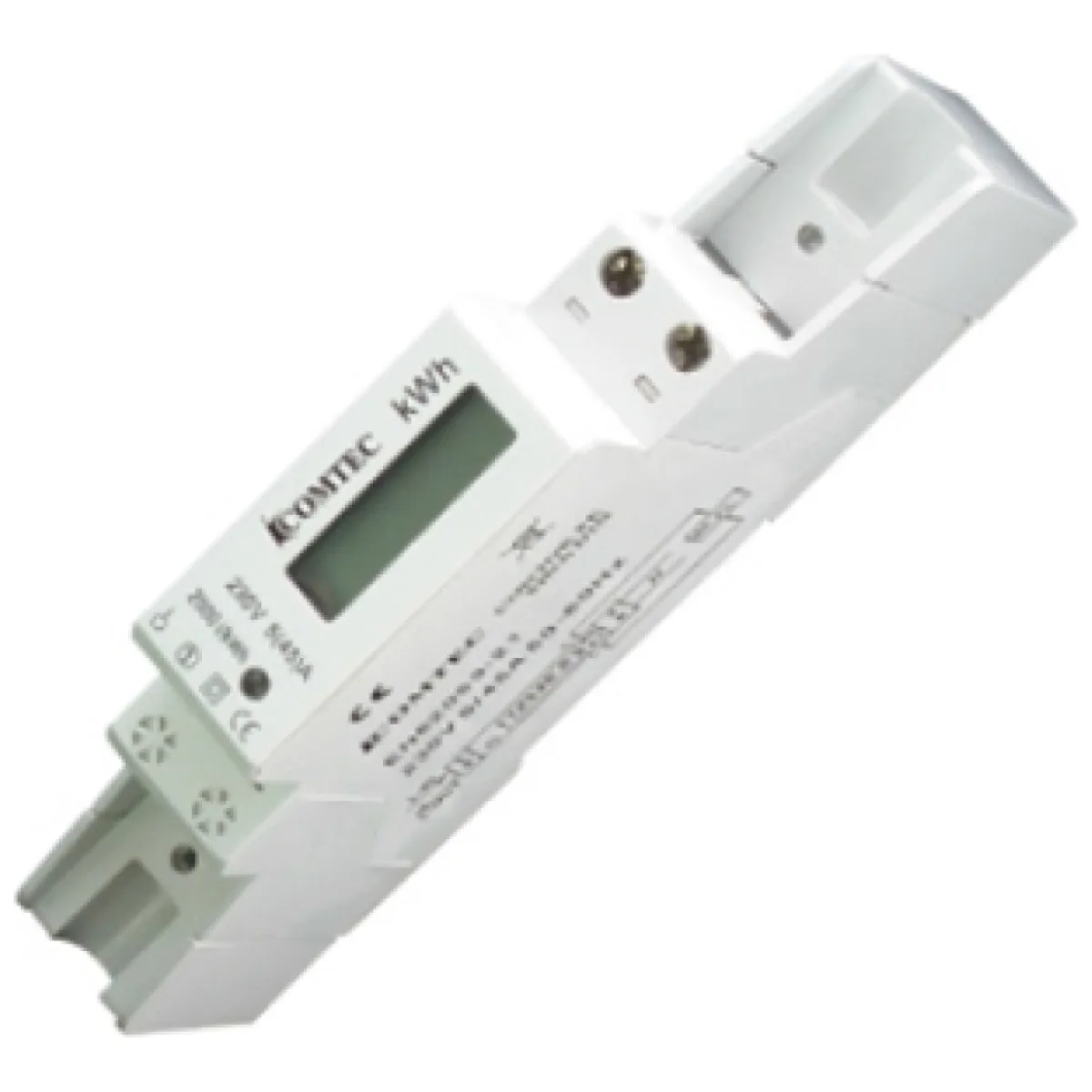 Contor Digital Monofazat pe Sina DIN, 1 Modul, 230V, 5-40A, Ecran LCD