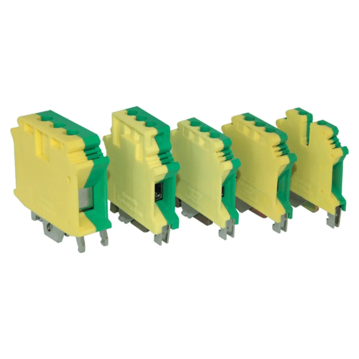 Clema sir DIN impamantare 2.5mm, galben-verde, montaj sina DIN