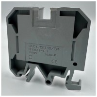 Clema sir DIN impamantare 16mm gri, montaj pe sina DIN 35mm