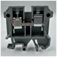 Clema sir DIN impamantare 16mm gri, montaj pe sina DIN 35mm - ambalaj