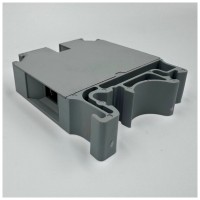Clema Sir pe Sina DIN 16mm, Conexiune si Impamantare, Gri - detaliu