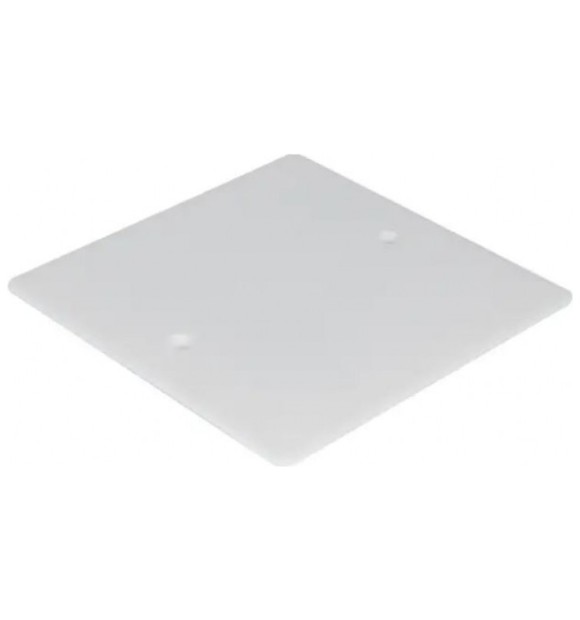 Capac patrat pentru doza de legatura 100x100 mm, plastic ignifug