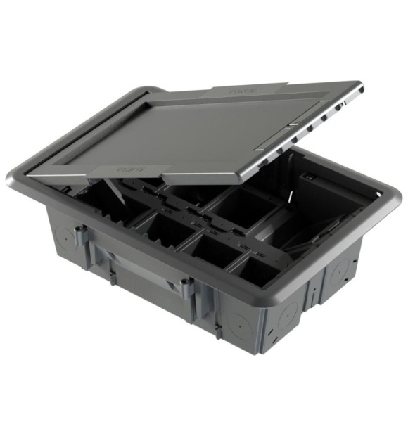 Doza de pardoseala 2x8M, 16 module, 212x98x320 mm GW24606