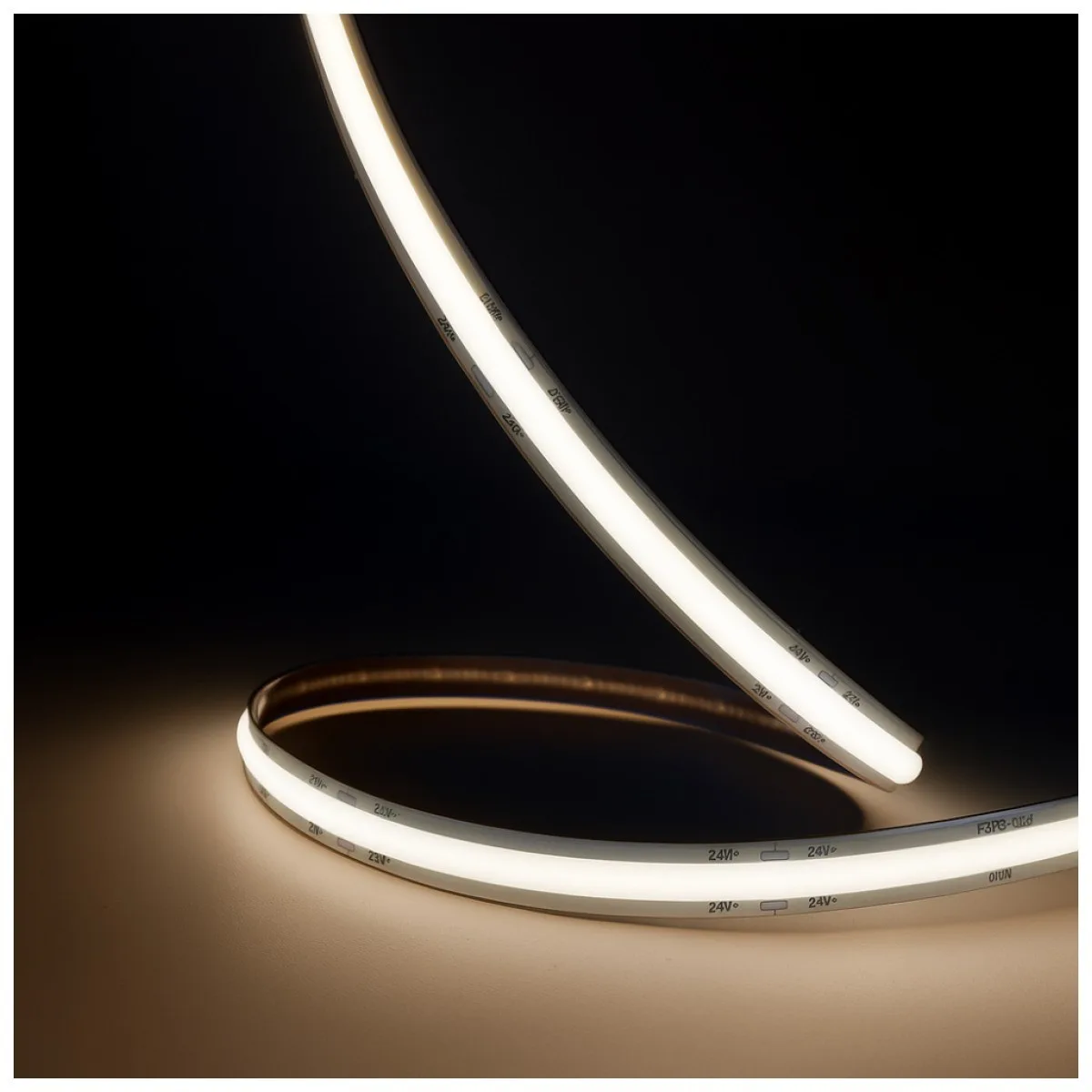 Banda LED FCOB 24V 10W/m 4000K Lumina Neutra IP20 5m, 192 LED/m