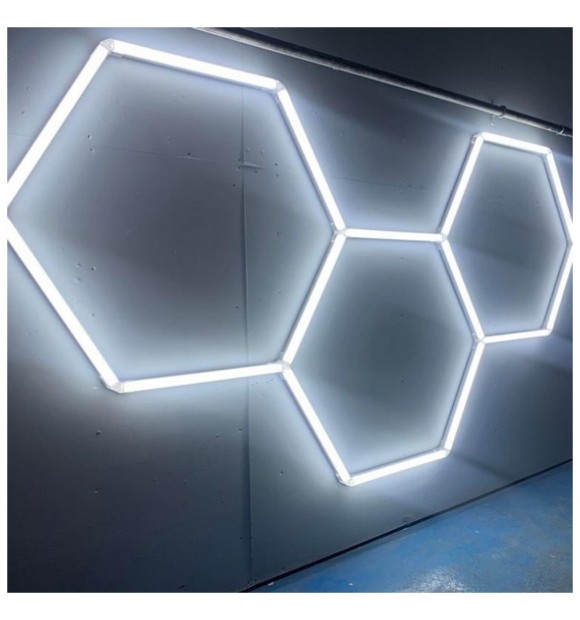 Set 3 Hexagoane LED Honeycomb 96W, Tuburi 440mm, IP20 230V