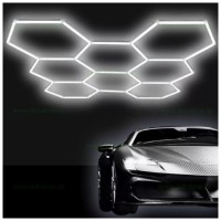 Set 8 Hexagoane LED Honeycomb 210W, Tuburi 440mm, Plafon Garaj
