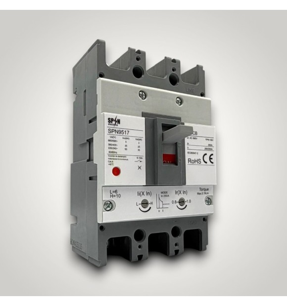 Intrerupator automat MCCB (USOL) 3P 250A, 690V, 50/60 Hz tripolar