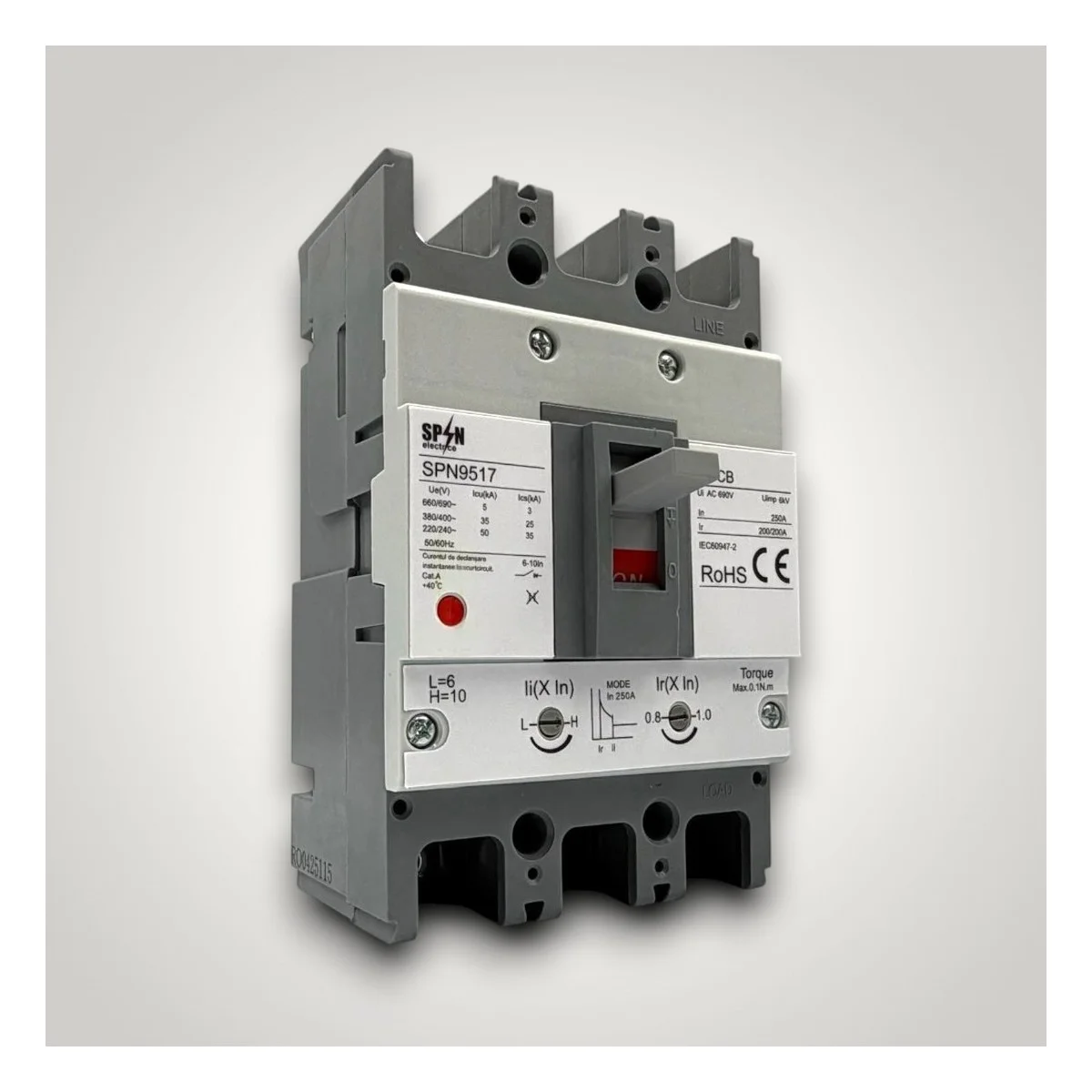 Intrerupator automat MCCB (USOL) 3P 250A, 690V, 50/60 Hz tripolar