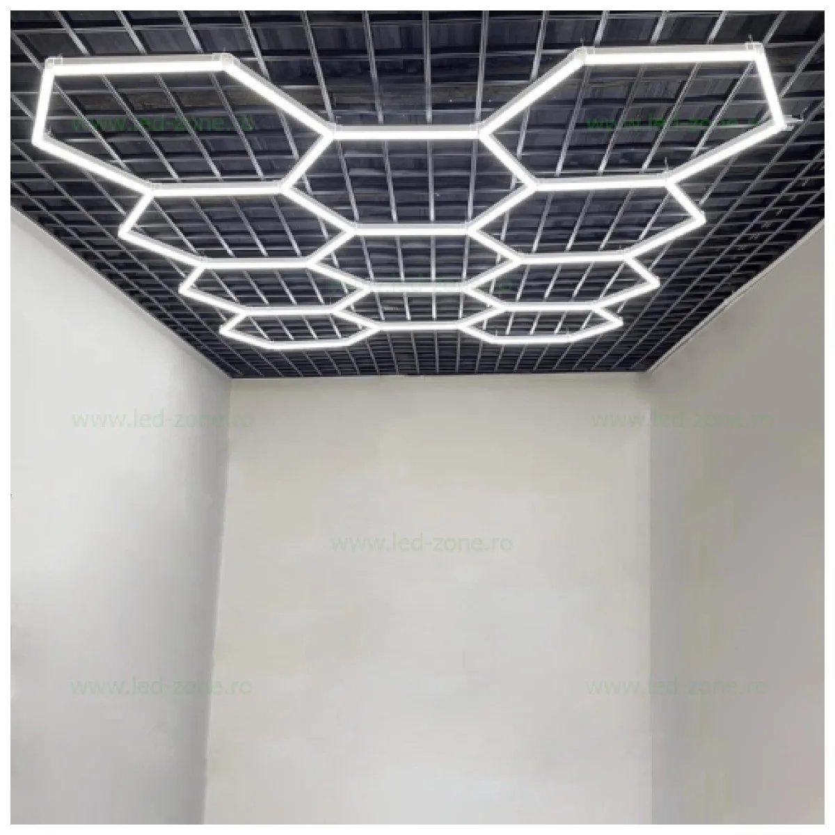 Set 11 Hexagoane LED Honeycomb 368W, Tuburi 568mm, 230V