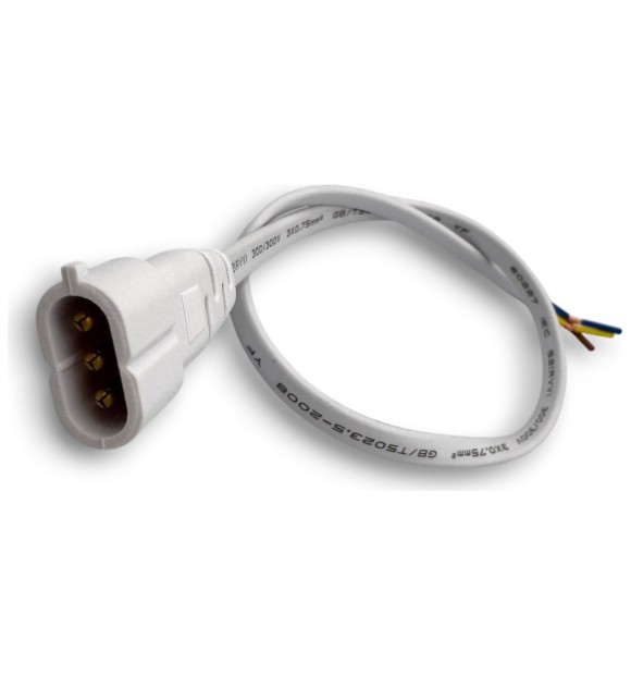 Conector Alimentare T5 Interconectabil, Material PS, IP20, Alb