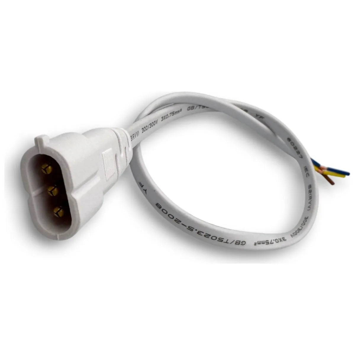 Conector Alimentare T5 Interconectabil, Material PS, IP20, Alb