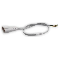 Conector Alimentare T5 Interconectabil, Material PS, IP20, Alb - vedere laterala