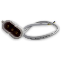 Conector Alimentare T5 Interconectabil, Material PS, IP20, Alb - ambalaj
