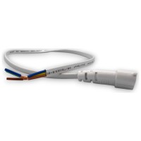 Conector Alimentare T5 Interconectabil, Material PS, IP20, Alb - imagine 5